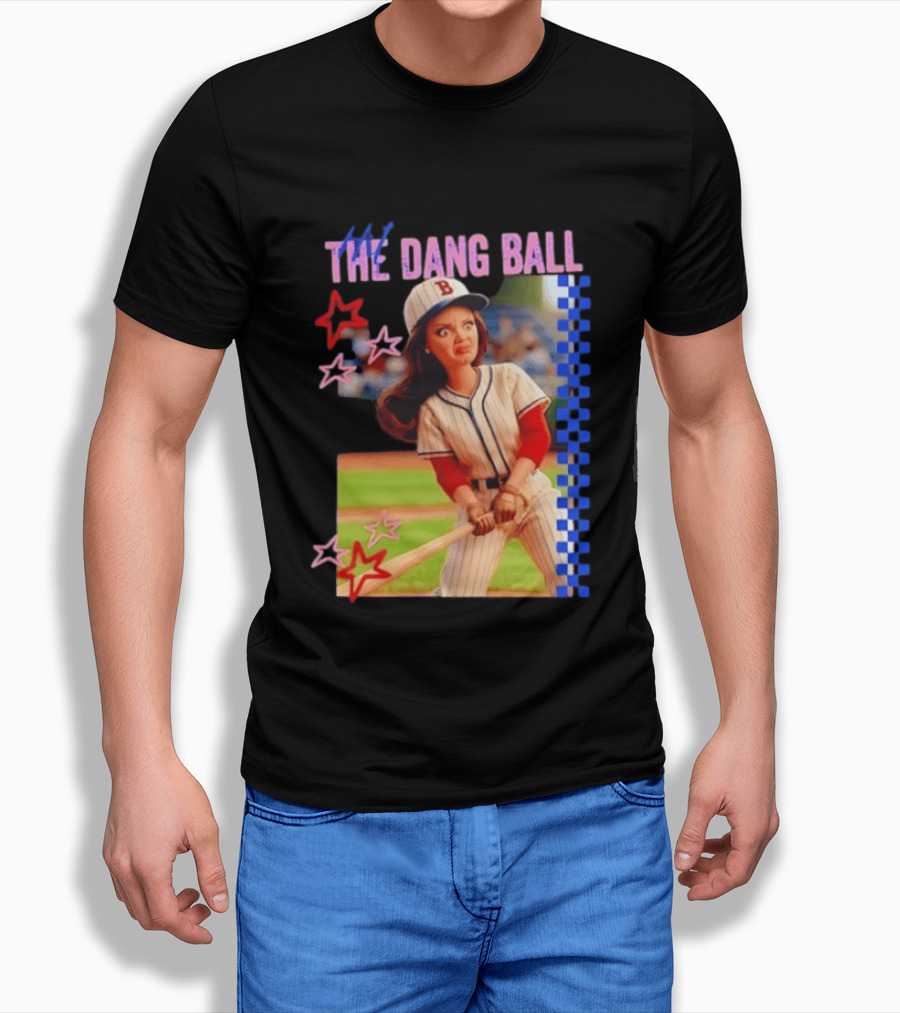 Barbie Ballfield Hit The Dang Ball Baseball Player Doll Vintage Stars T-Shirt