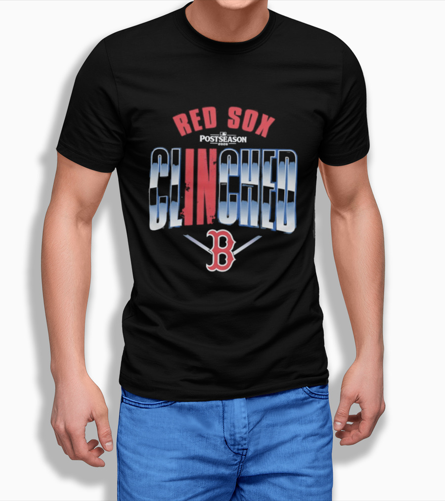 Boston Red Sox MLB Postseason Clinched 2026 Red Blue Baseball Team T-Shirt