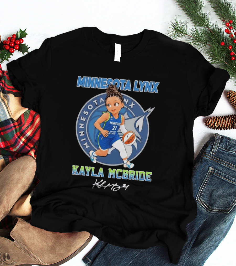 Kayla McBride No 21 Minnesota Lynx Chibi Basketball Player T-Shirt