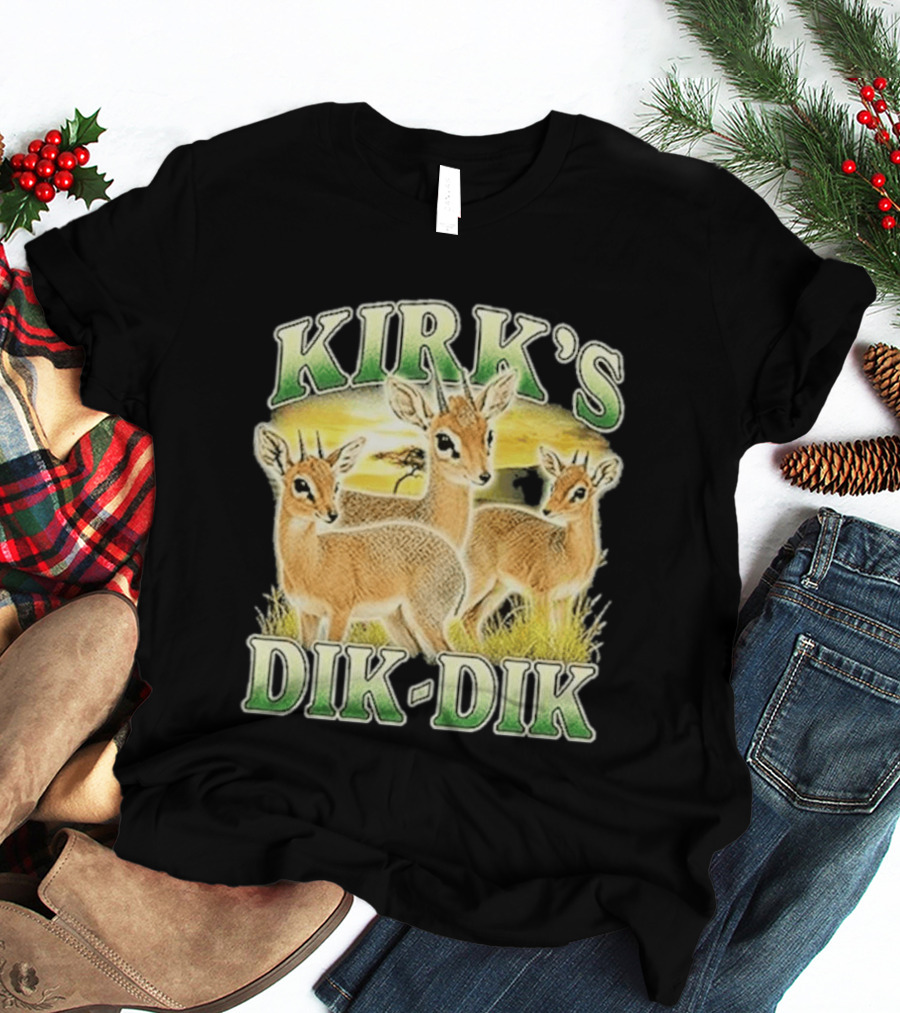 Kirk's Dik Dik Wildlife Safari Sunset Scene T-Shirt