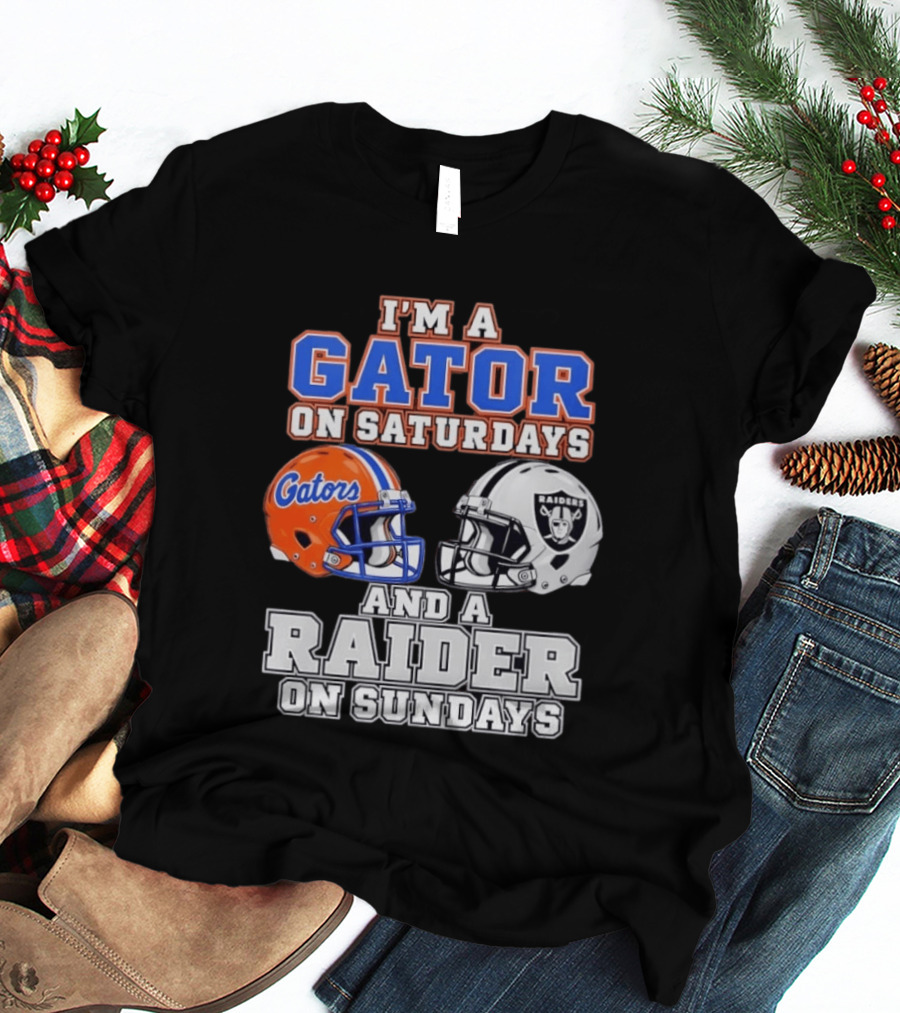 Gator Football Saturdays Raider Football Sundays T-Shirt