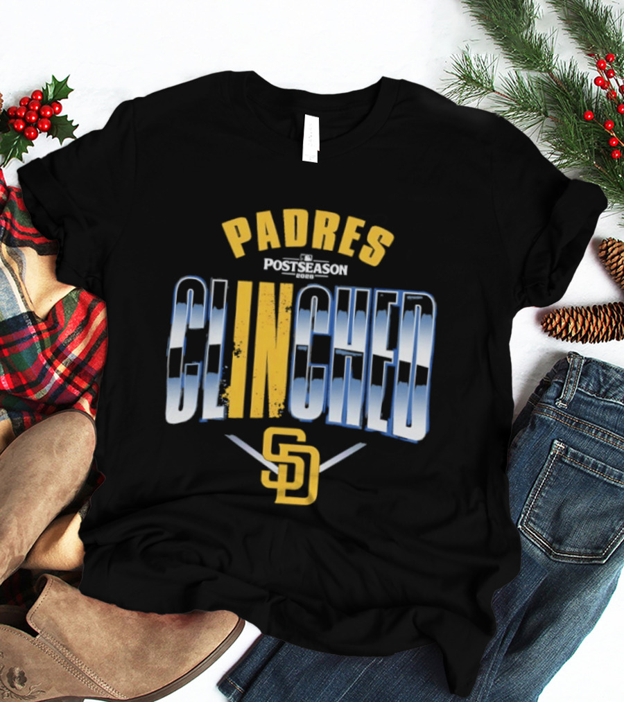 San Diego Padres 2026 MLB Postseason Clinched Padres Postseason Clinched SD T-Shirt