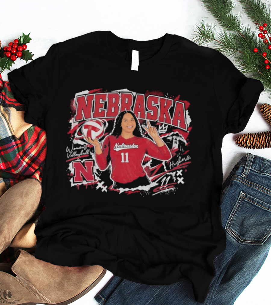 Nebraska Volleyball Teraya Sigler 11 Streetwear T-Shirt