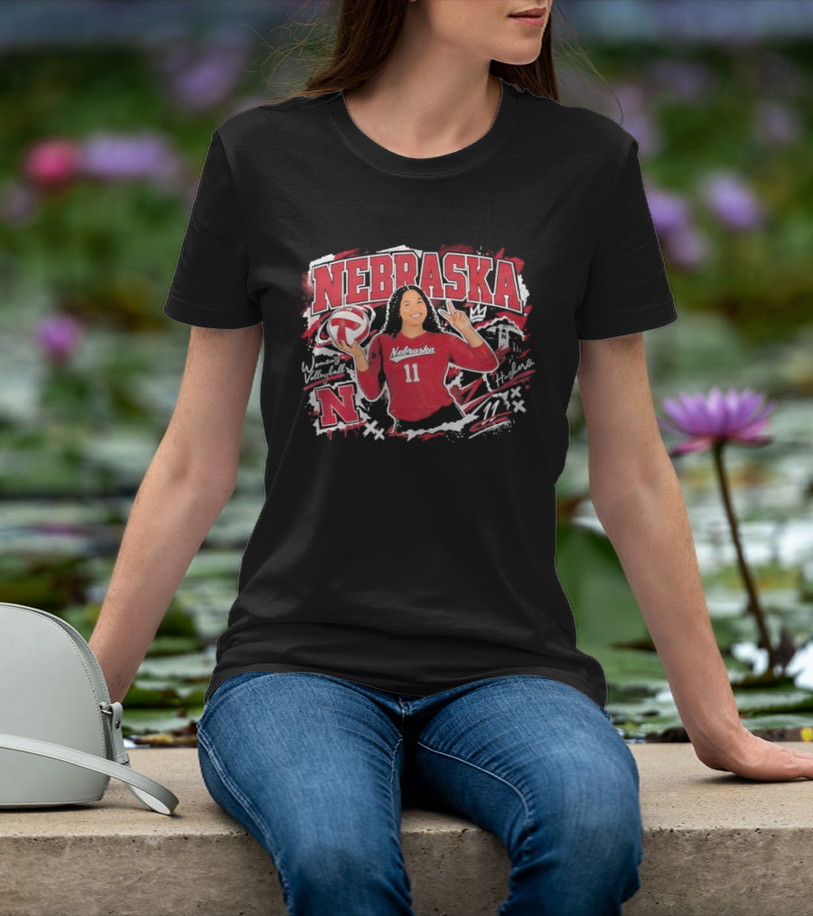 Nebraska Volleyball Teraya Sigler 11 Streetwear T-Shirt
