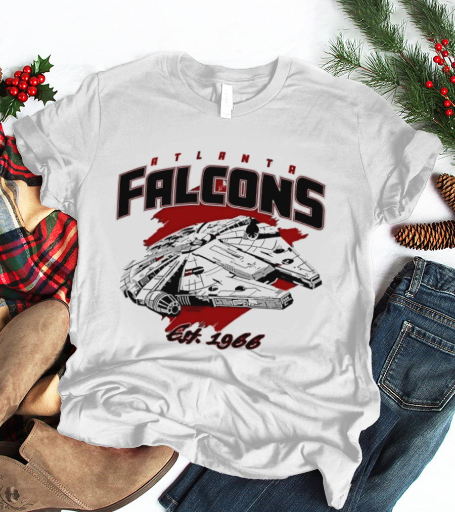 Atlanta Falcons Est 1966 Millennium Falcon Mashup T-Shirt