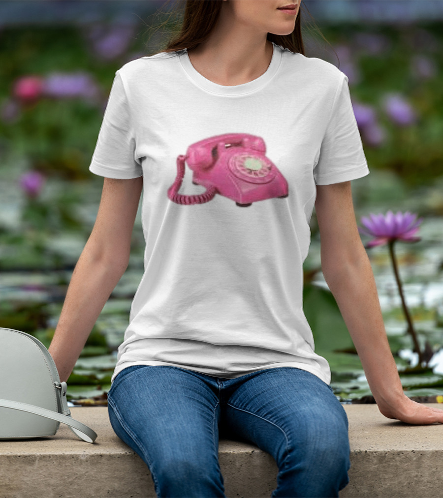 Fesspool Shop Retro Pink Phone Crop Top T-Shirt