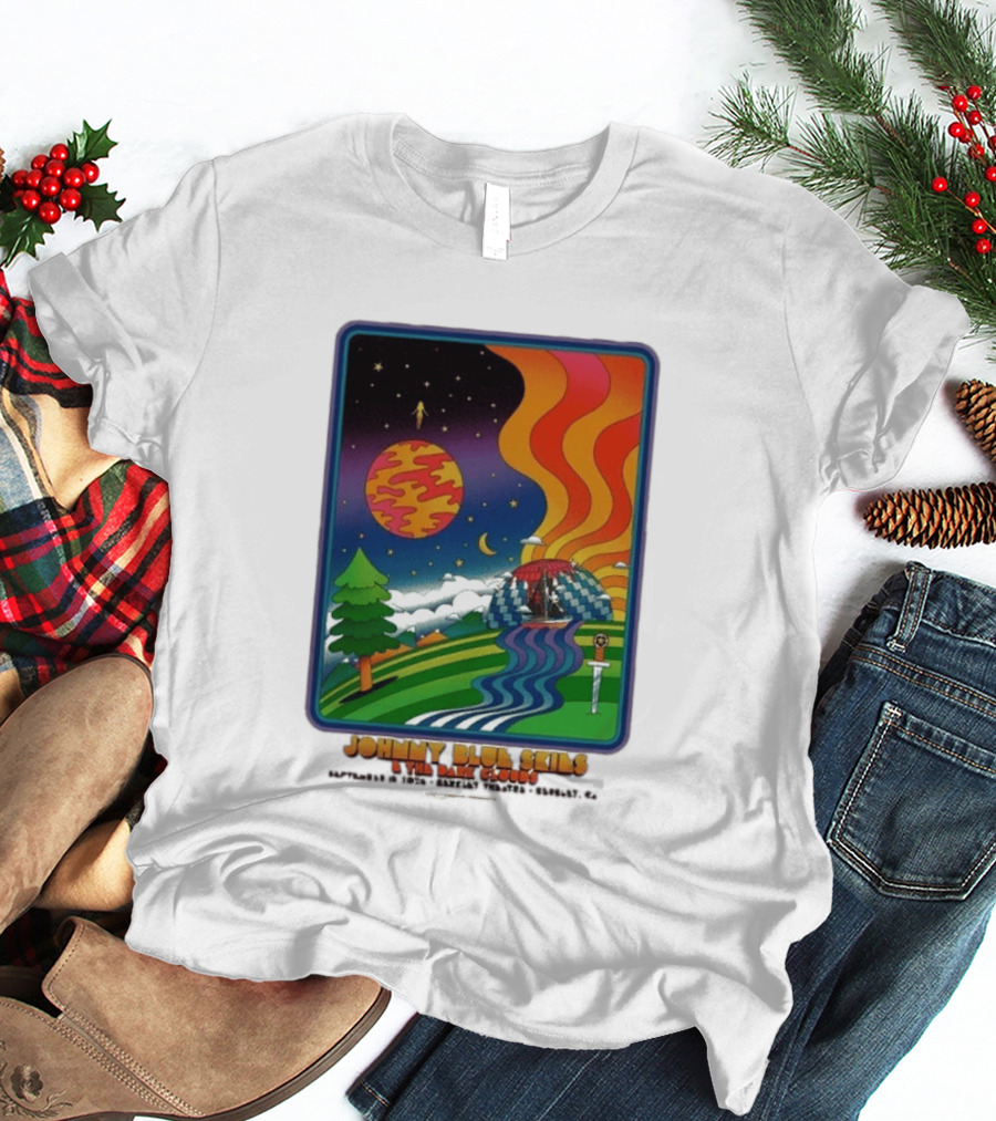 Johnny Blue Skies And The Dark Clouds Greek Theatre Berkeley CA September 15 2026 Event Psychedelic T-Shirt