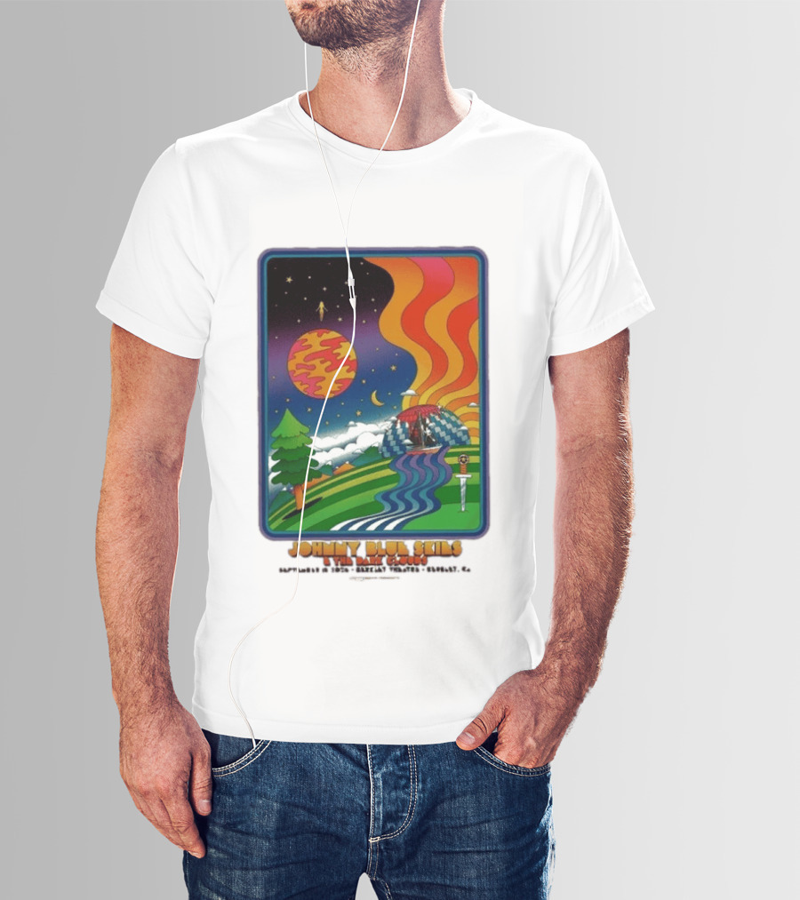 Johnny Blue Skies And The Dark Clouds Greek Theatre Berkeley CA September 15 2026 Event Psychedelic T-Shirt