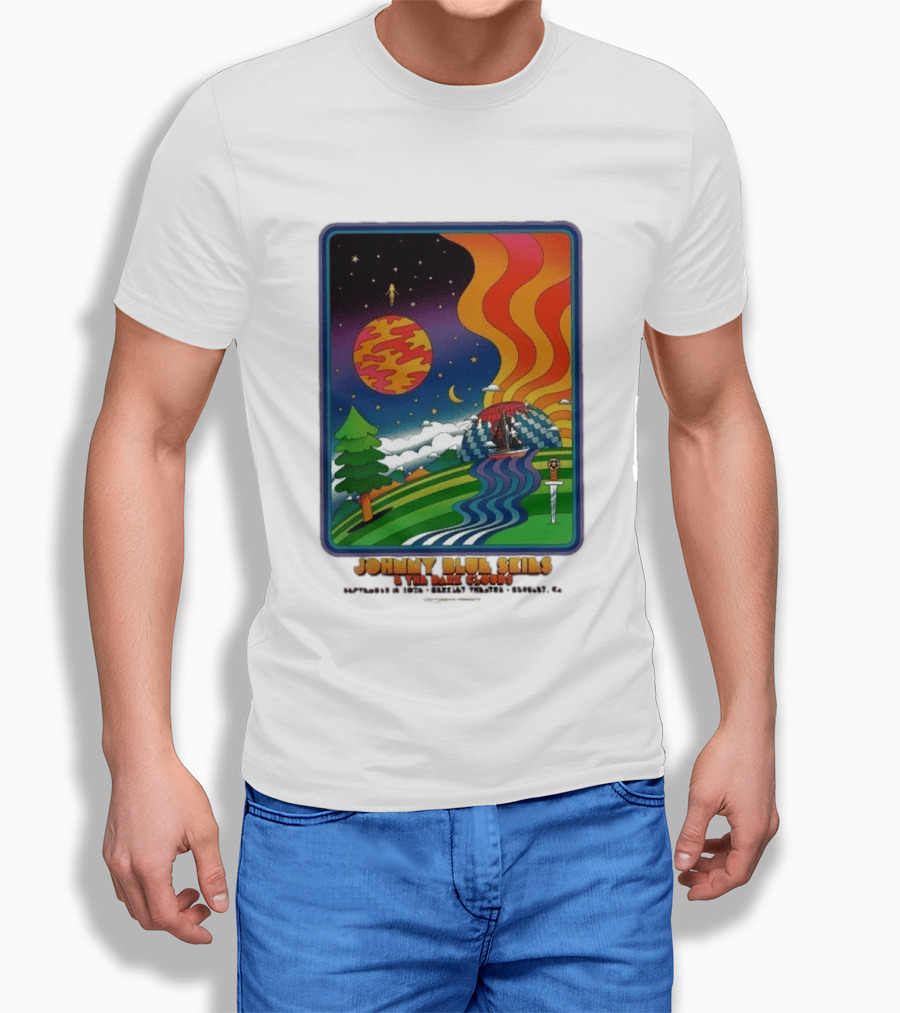 Johnny Blue Skies And The Dark Clouds Greek Theatre Berkeley CA September 15 2026 Event Psychedelic T-Shirt