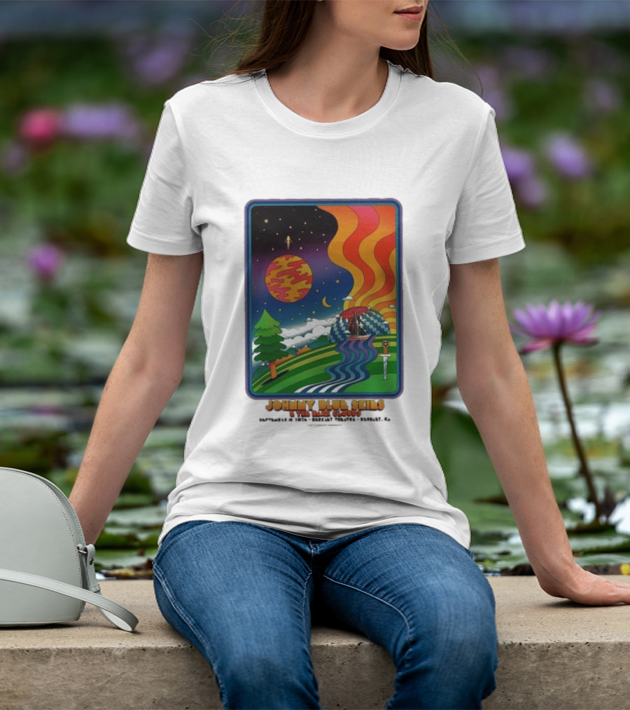 Johnny Blue Skies And The Dark Clouds Greek Theatre Berkeley CA September 15 2026 Event Psychedelic T-Shirt