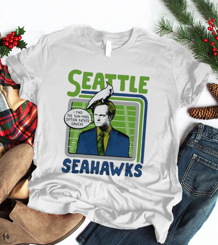 Kelsey Grammer Seahawks Run Pass Option Gauche T-Shirt
