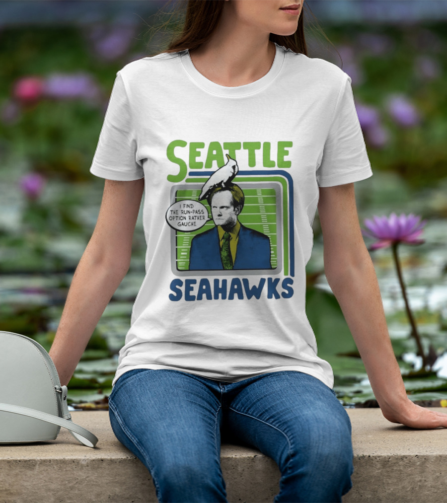 Kelsey Grammer Seahawks Run Pass Option Gauche T-Shirt