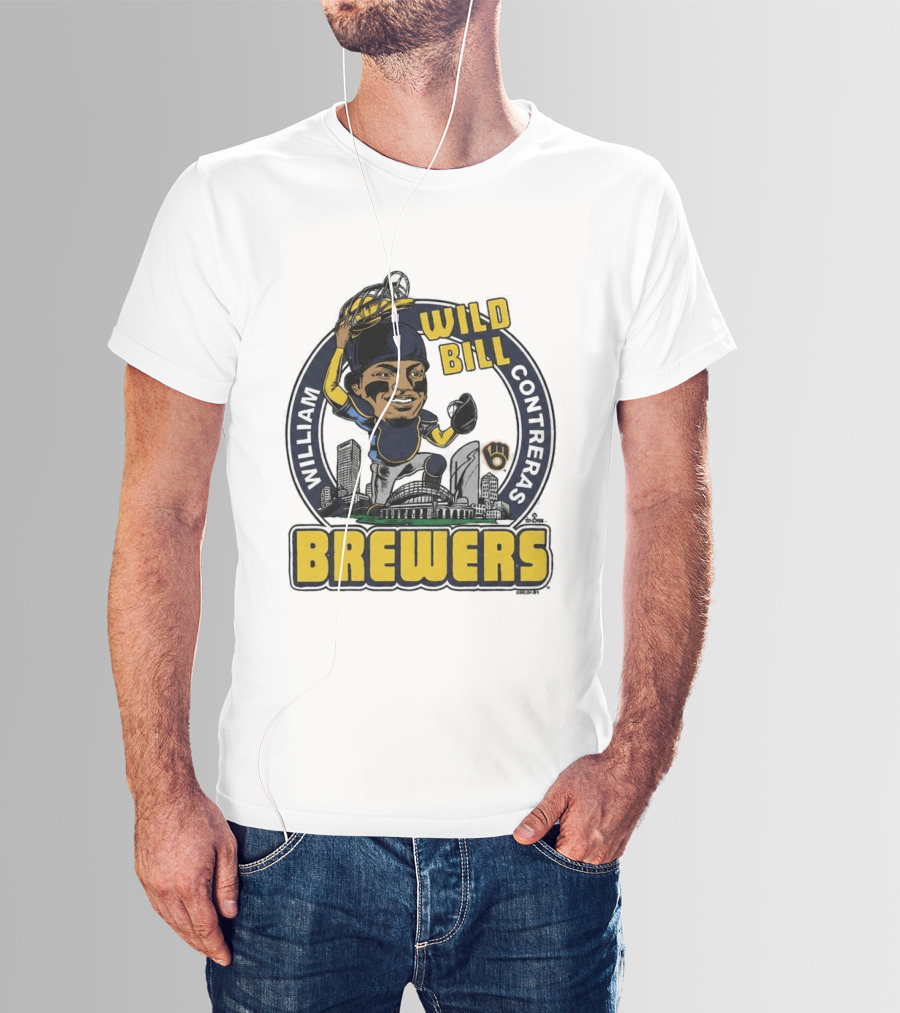 Milwaukee Brewers Wild Bill William Contreras Baseball 2026 T-Shirt