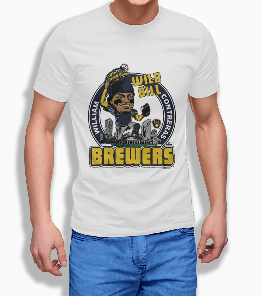 Milwaukee Brewers Wild Bill William Contreras Baseball 2026 T-Shirt