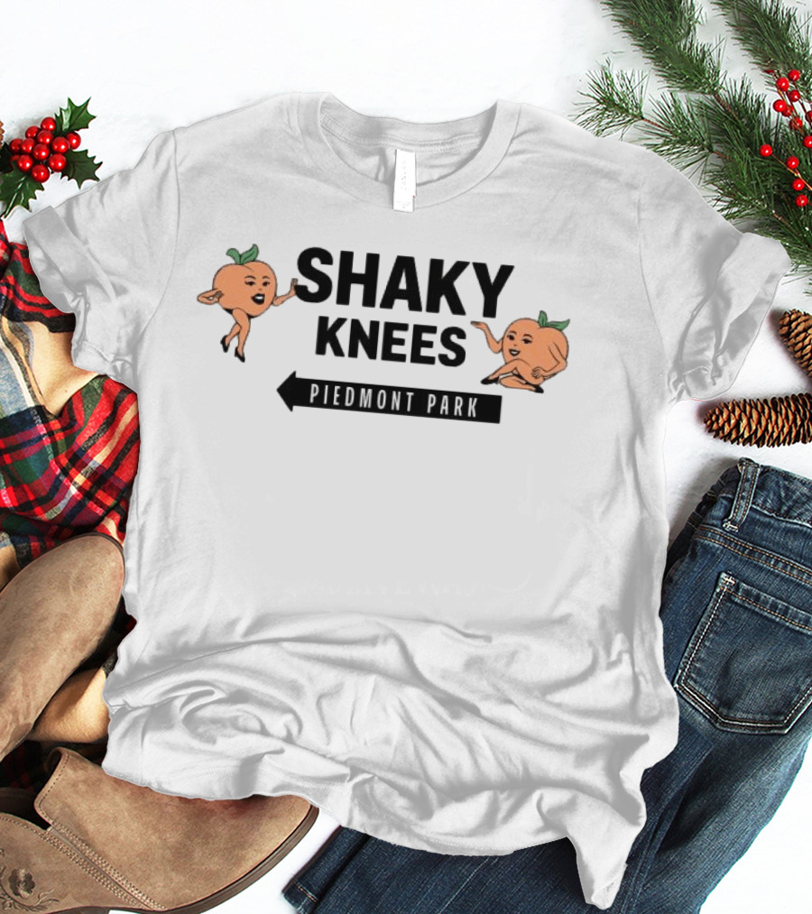 Shaky Knees Festival Piedmont Park Peaches Crop Raglan Women's Lineup T-Shirt
