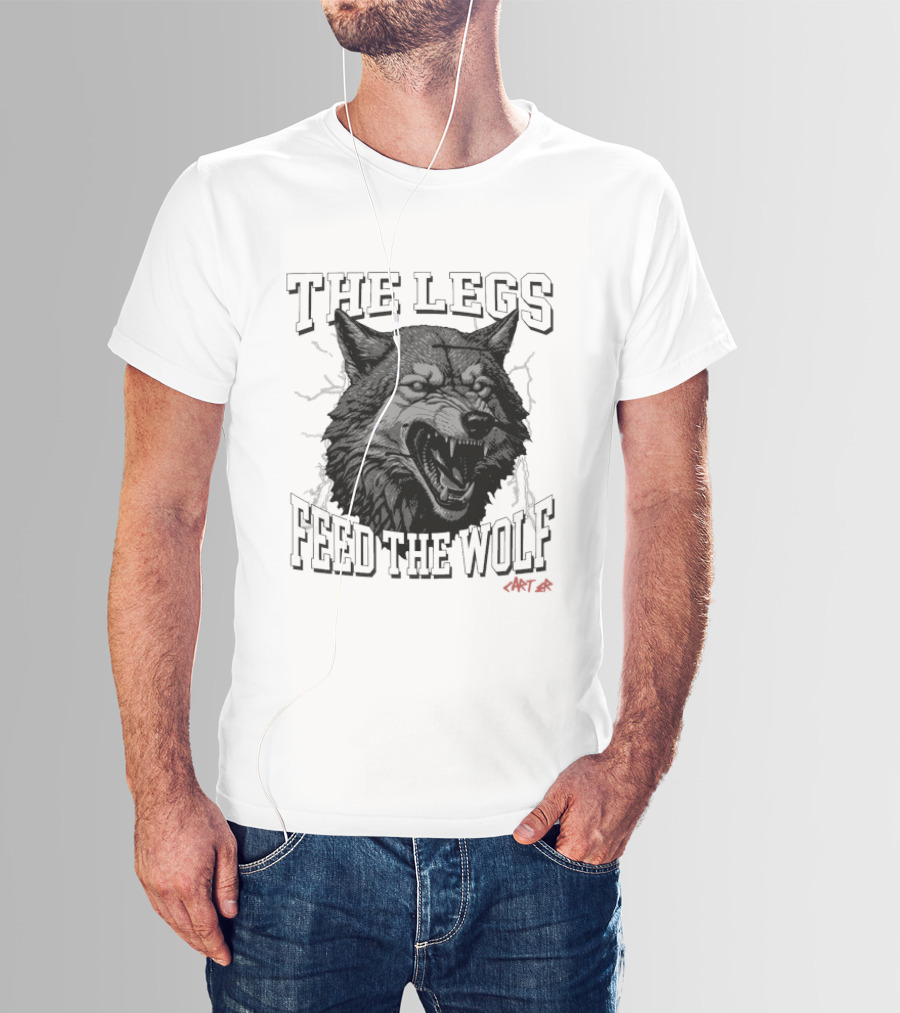 The Legs Feed The Wolf Will Carter Roaring Wolf T-Shirt