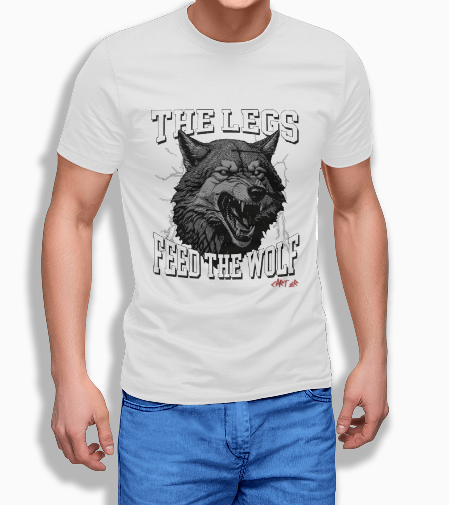 The Legs Feed The Wolf Will Carter Roaring Wolf T-Shirt
