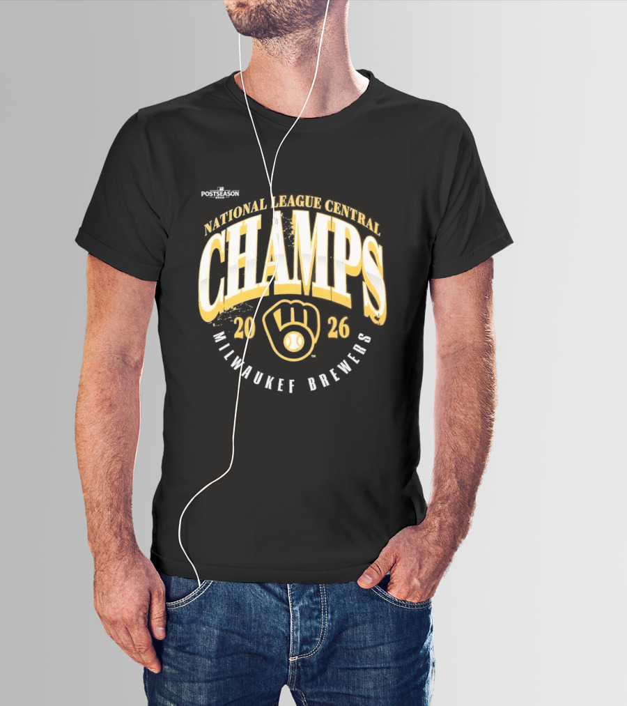 Milwaukee Brewers 2026 National League Central Champs T-Shirt