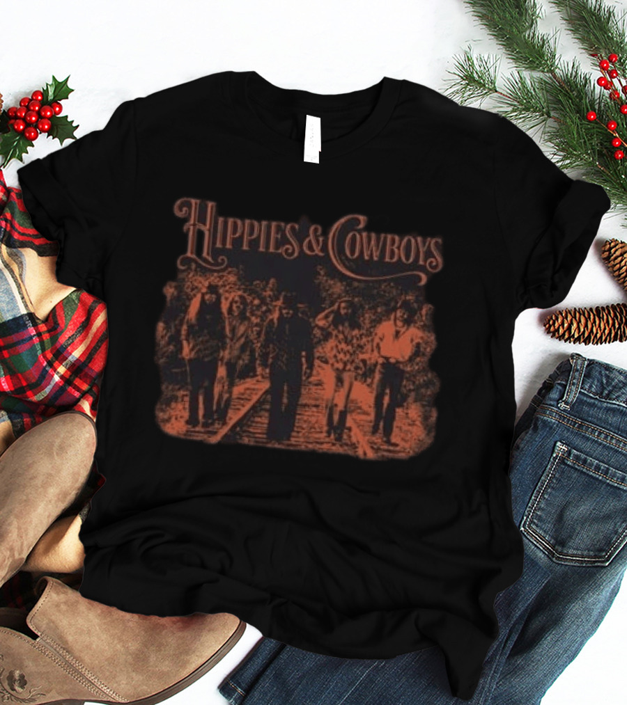 Hippies And Cowboys 2026 Europe Tour Railroad Walkway T-Shirt