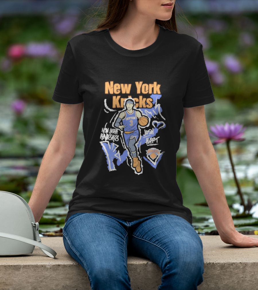 New York Knicks Josh Hart Chalked Up Basketball Player T-Shirt