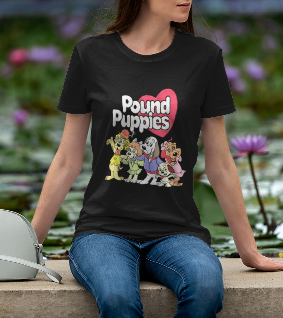 Pound Puppies Heartwarming Cartoon Characters T-Shirt