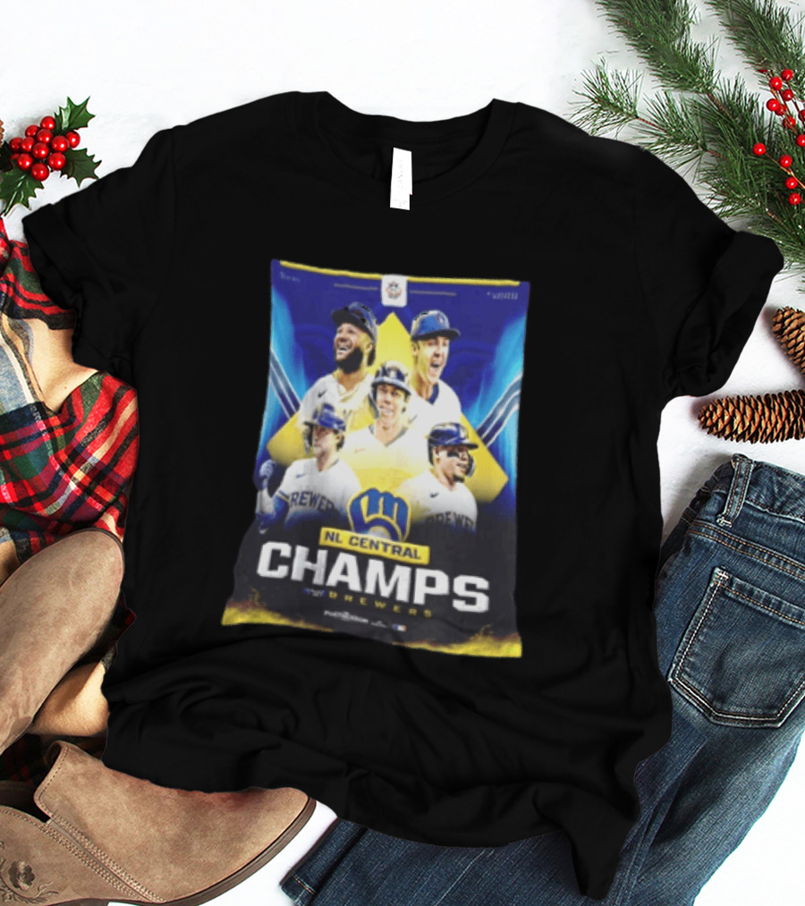 NL Central Champs Brewers Postseason Milwaukee Brewers Fan Gear 2026 T-Shirt