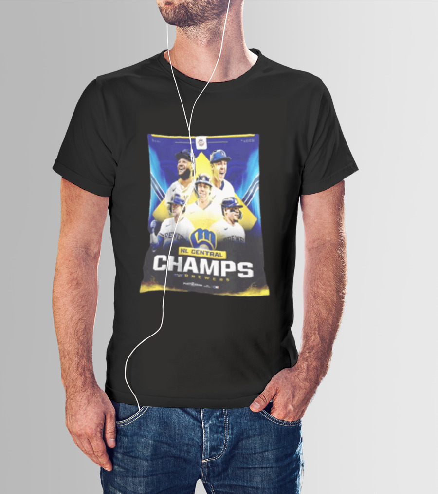 NL Central Champs Brewers Postseason Milwaukee Brewers Fan Gear 2026 T-Shirt