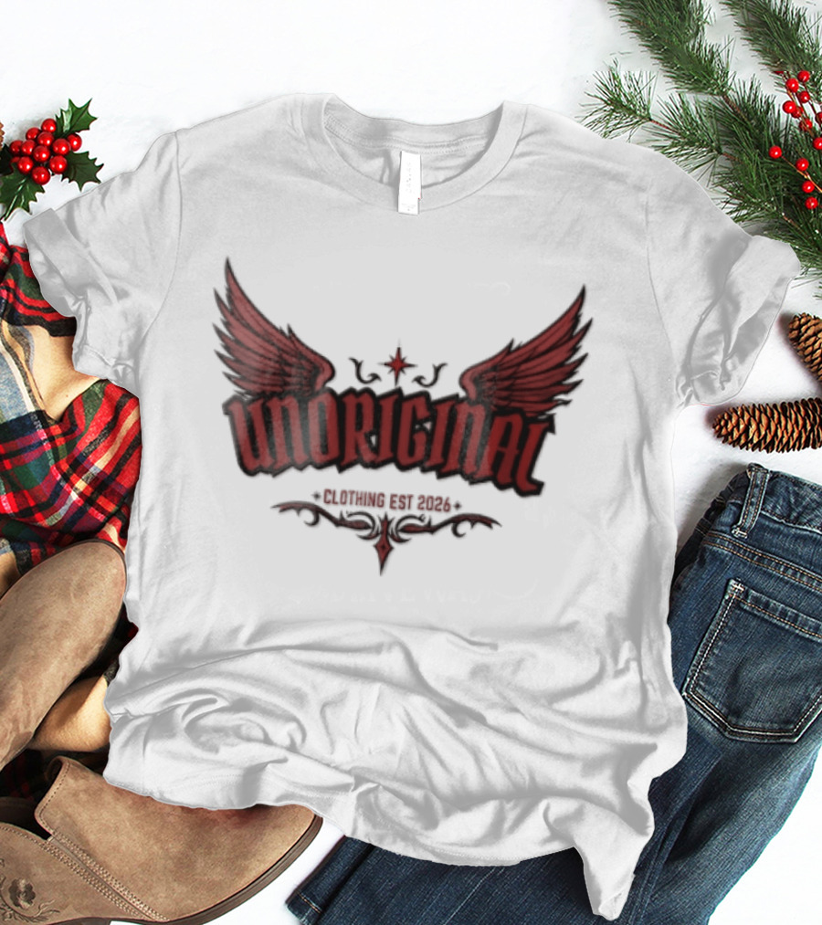 Unoriginal Clothing Est 2026 Red Wings Star Tribal Flourishes T-Shirt