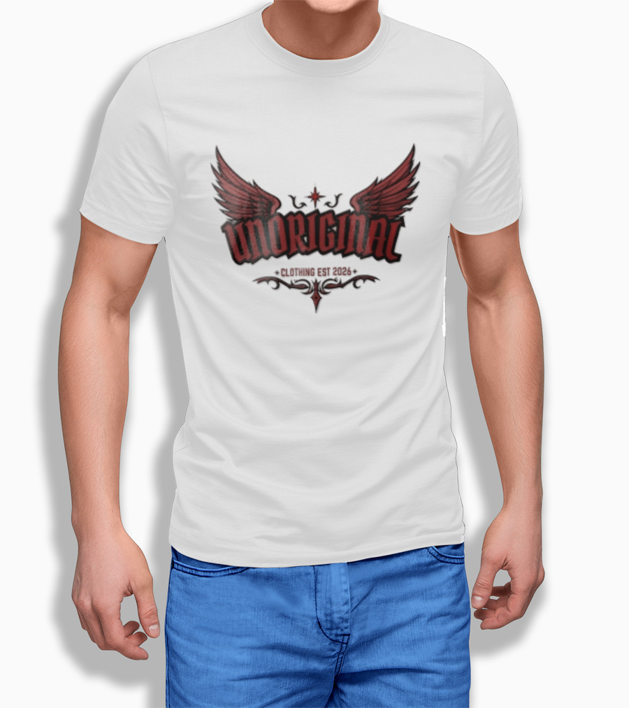 Unoriginal Clothing Est 2026 Red Wings Star Tribal Flourishes T-Shirt