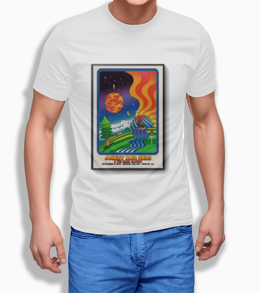 Johnny Blue Skies And The Dark Clouds Berkeley Theatre September 15 2026 Berkeley CA T-Shirt