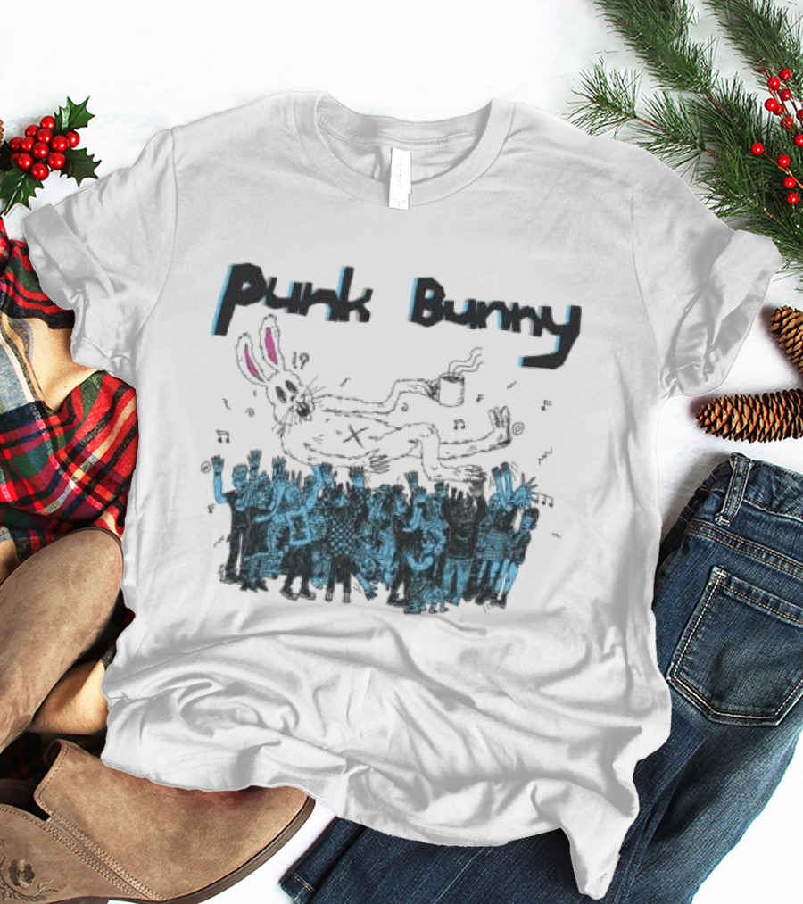 Punk Bunny Music Band Crowd T-Shirt