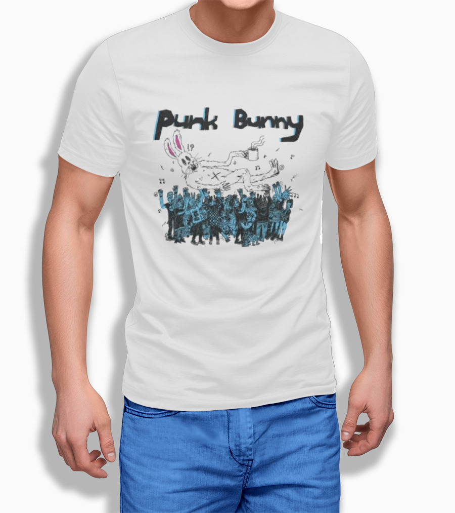 Punk Bunny Music Band Crowd T-Shirt
