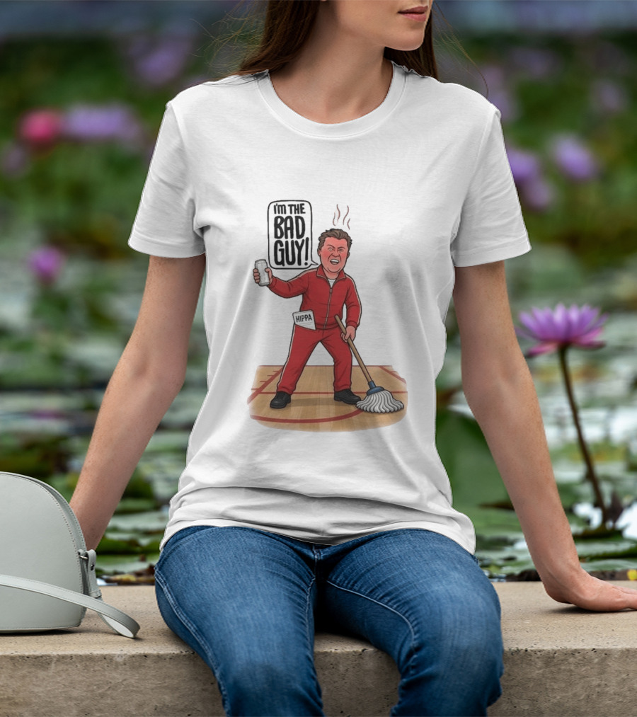 I'm The Bad Guy Rico Bosco Red Tracksuit HIPPA Janitor T-Shirt