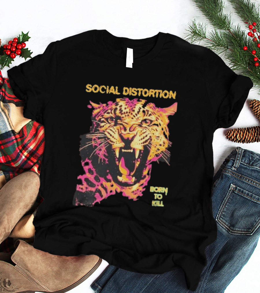 Social Distortion Born To Kill Leopard 2026 T-Shirt
