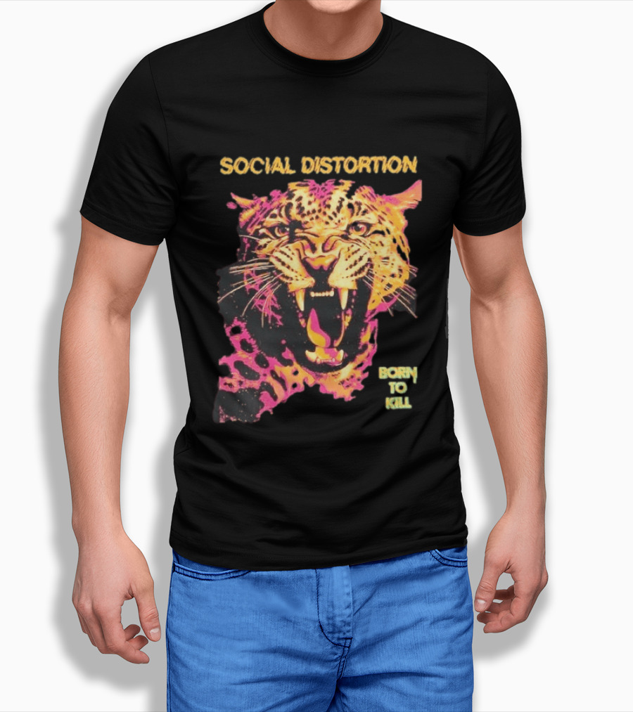 Social Distortion Born To Kill Leopard 2026 T-Shirt