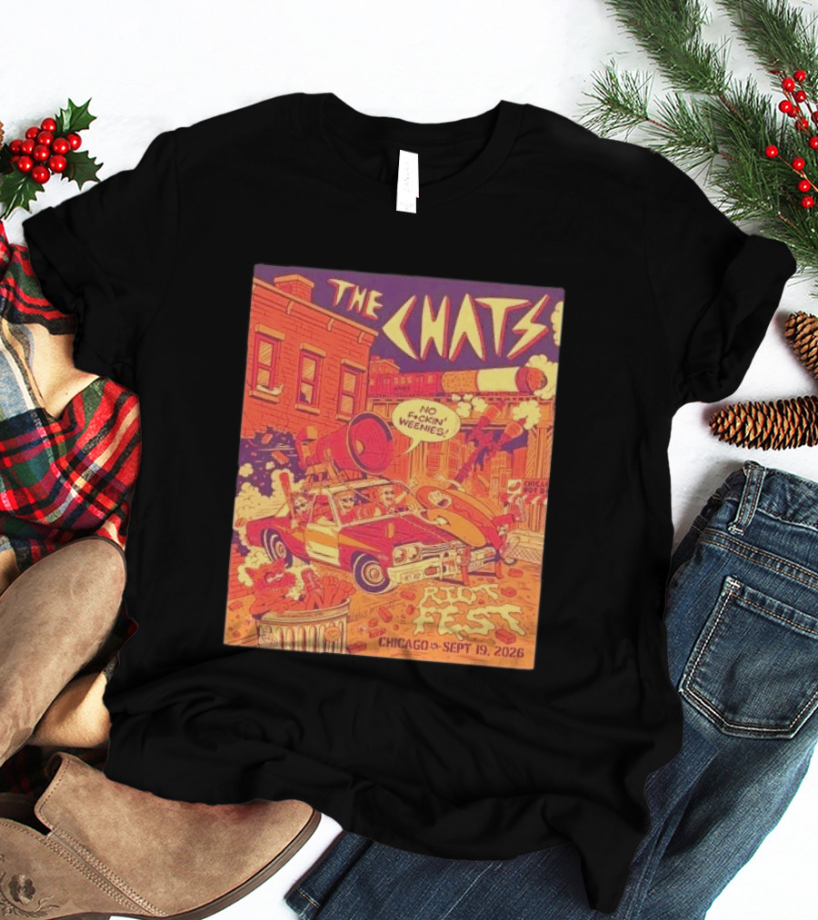 The Chats Riot Fest Chicago September 19 2026 Vintage Comic T-Shirt