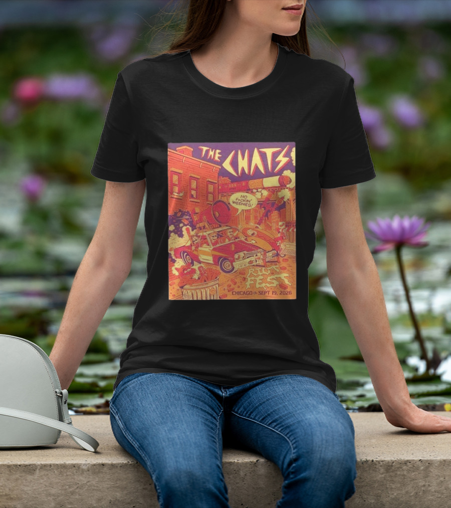 The Chats Riot Fest Chicago September 19 2026 Vintage Comic T-Shirt