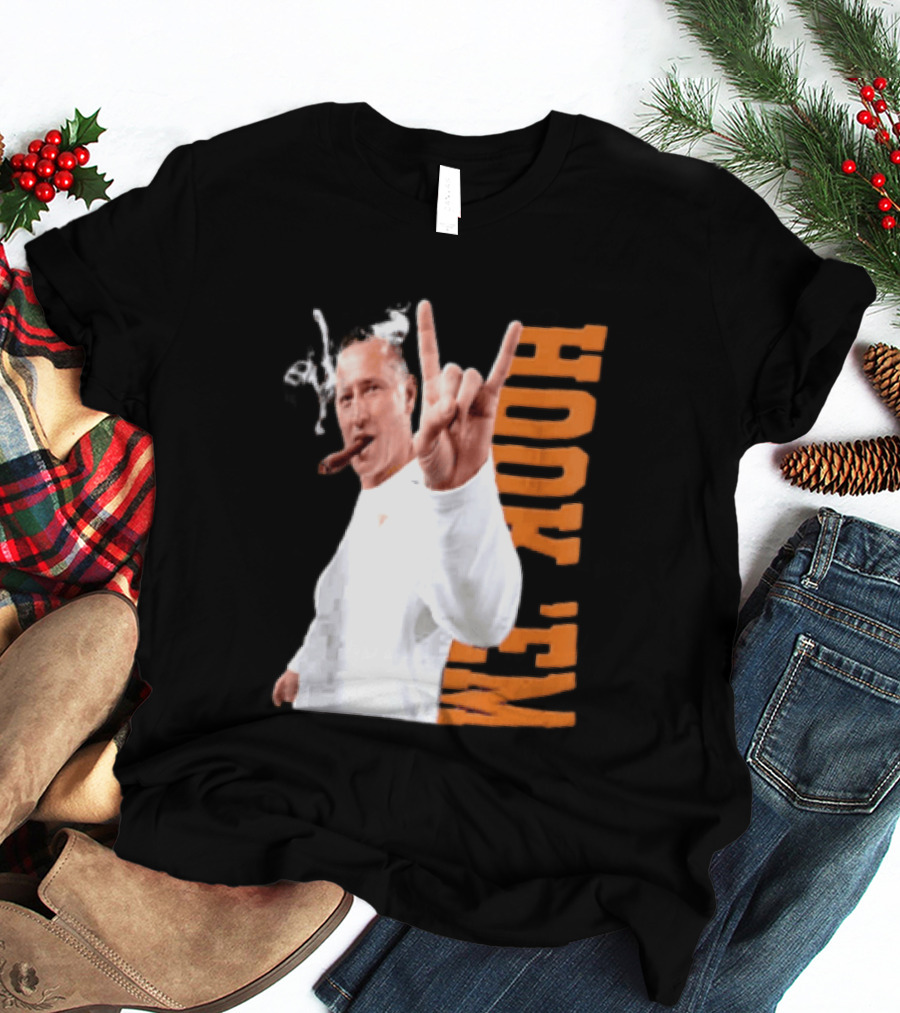 Coach Steve Sarkisian Hock 'Em Gesture Football Spirit T-Shirt