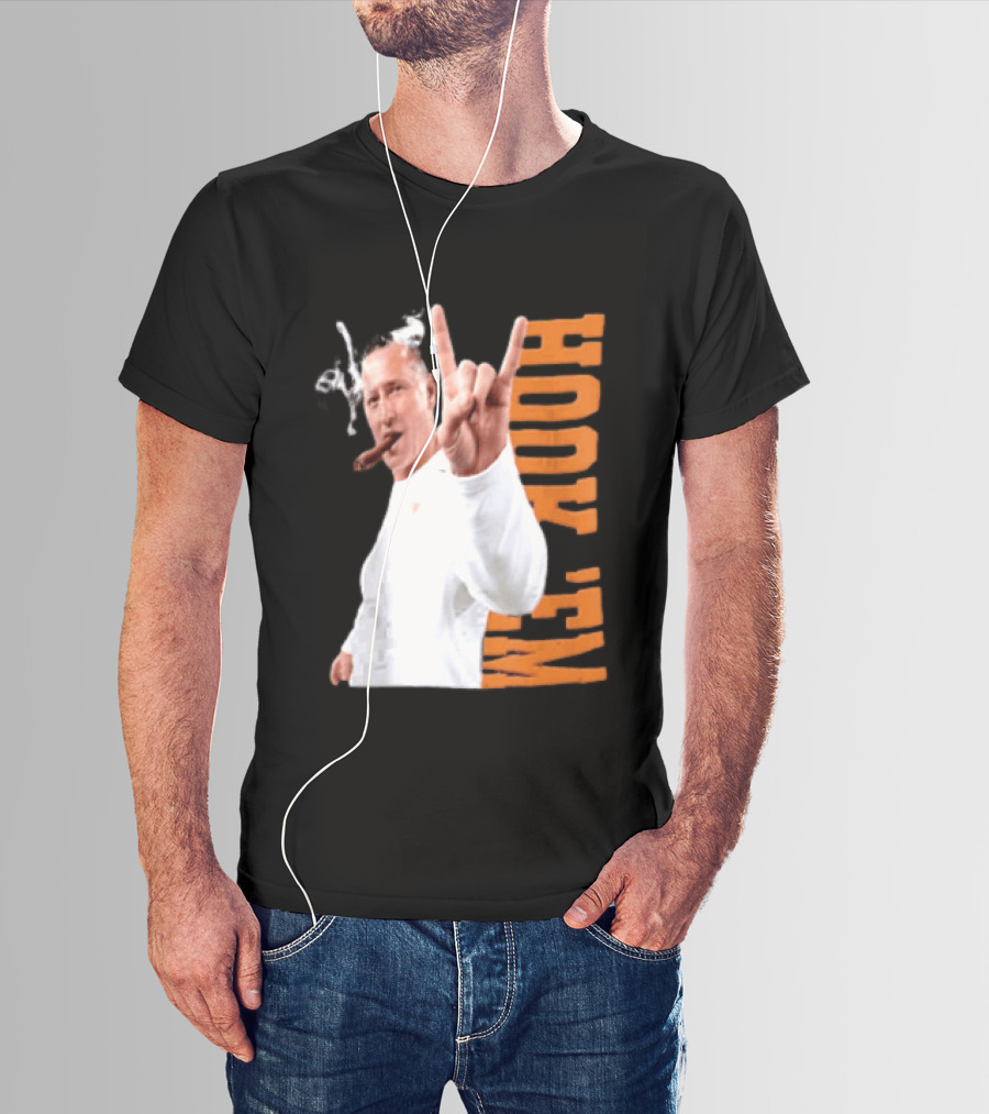 Coach Steve Sarkisian Hock 'Em Gesture Football Spirit T-Shirt