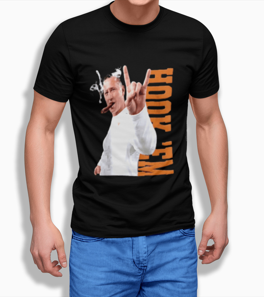 Coach Steve Sarkisian Hock 'Em Gesture Football Spirit T-Shirt