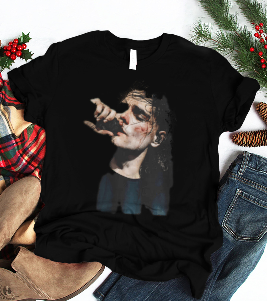 Male Singer Mic Performance Sweaty Bloody Face Stage Moment T-Shirt