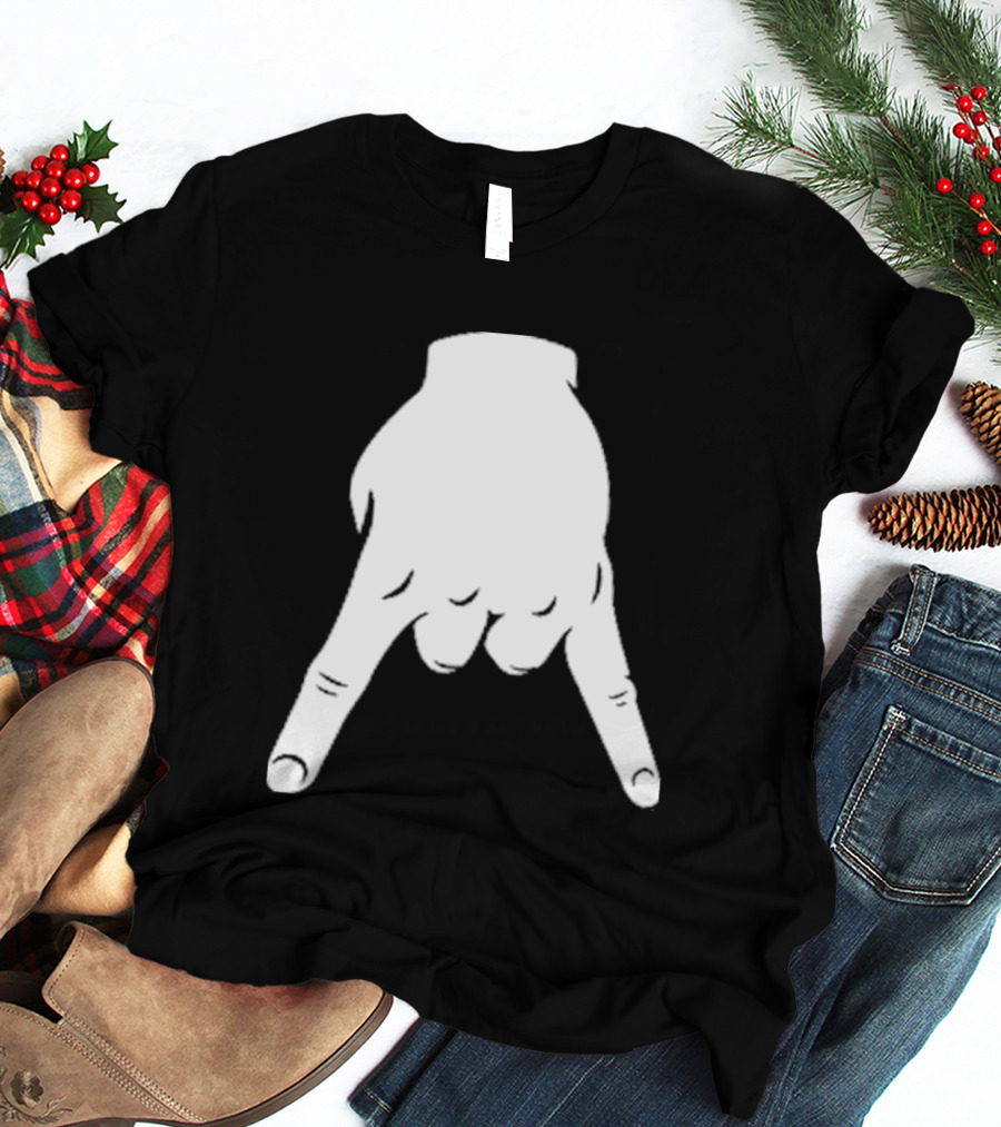 Horns Down Hand Gesture Texas Rivalry Sports Fan T-Shirt