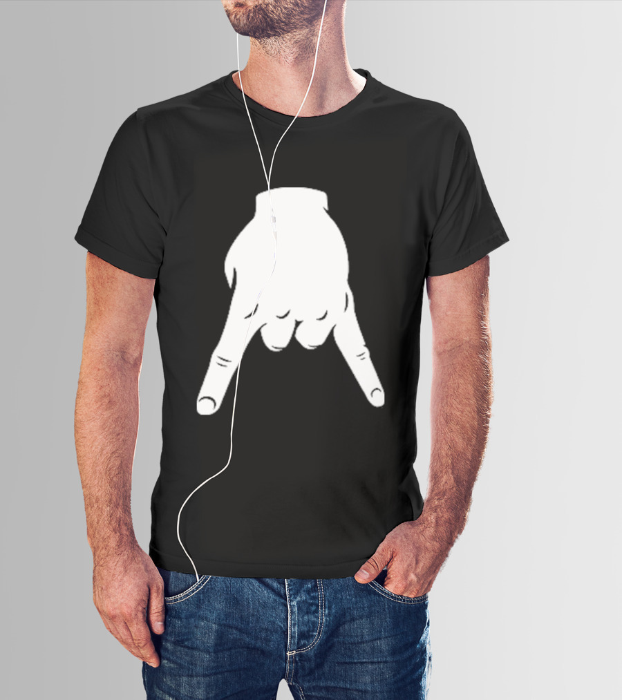 Horns Down Hand Gesture Texas Rivalry Sports Fan T-Shirt
