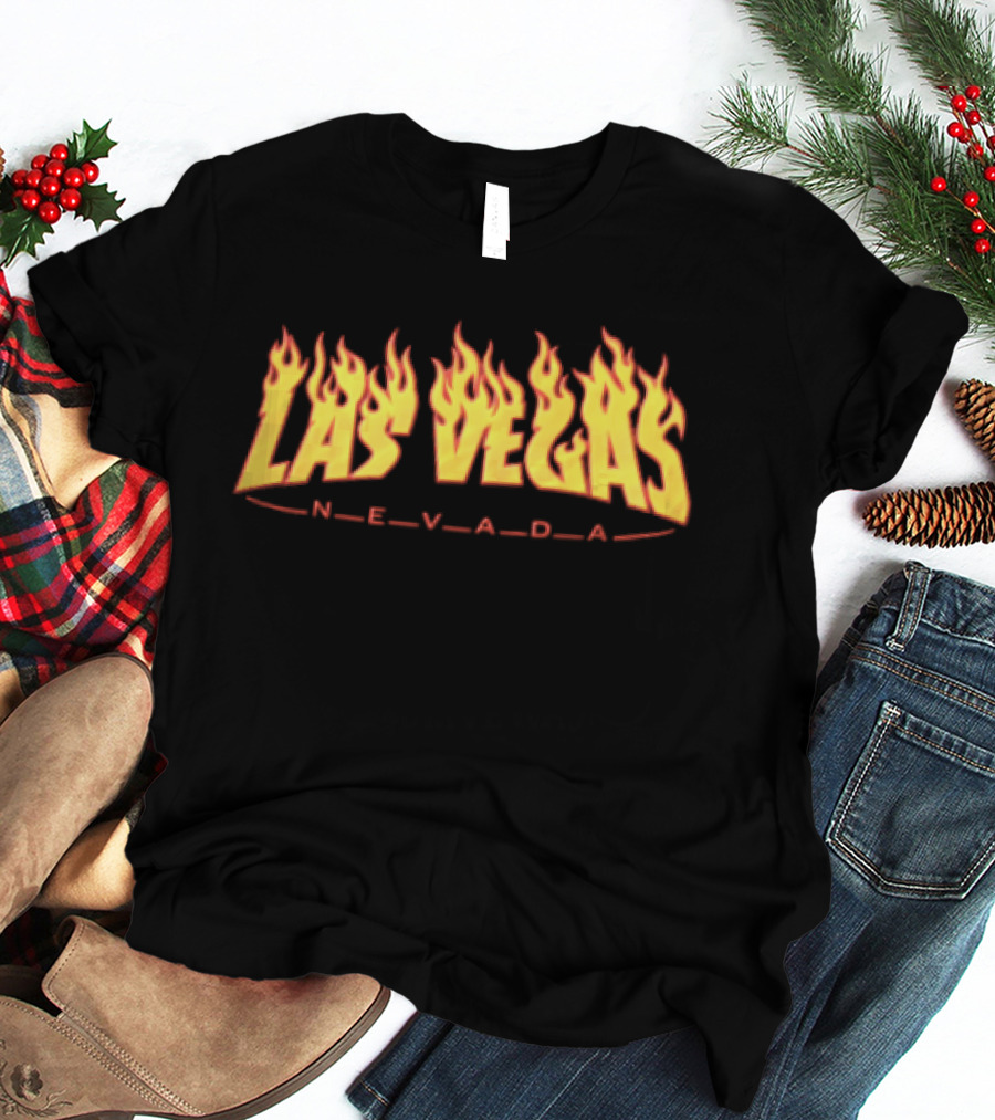 Las Vegas Nevada Flames Fiery Red T-Shirt