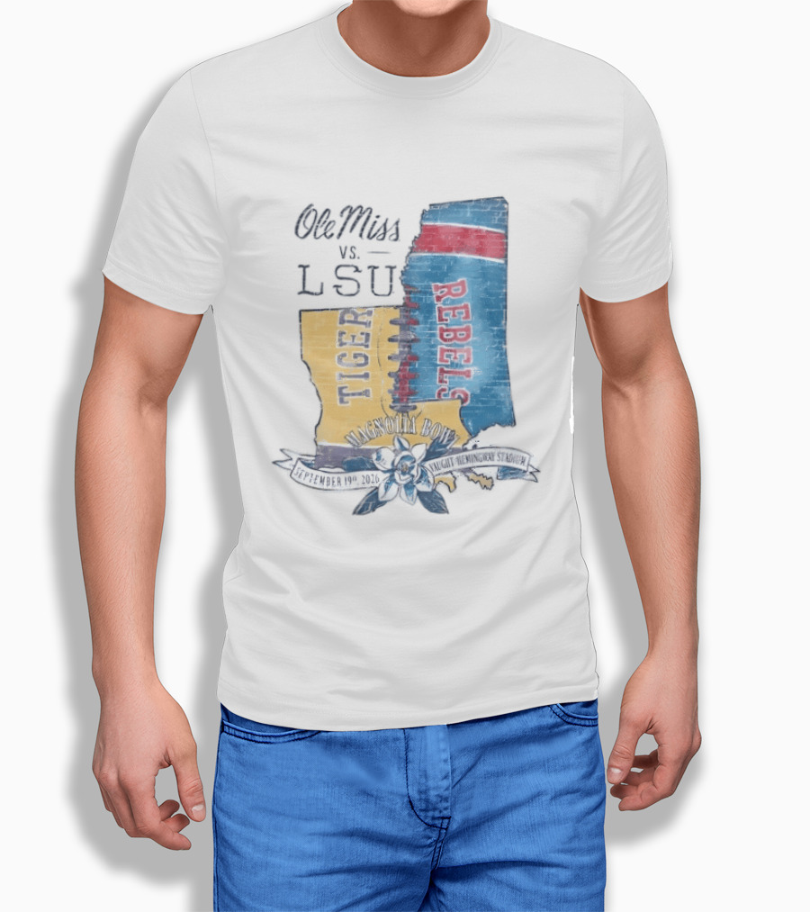 Ole Miss Vs LSU Magnolia Bowl September 19 2026 Vaught Hemingway Stadium T-Shirt