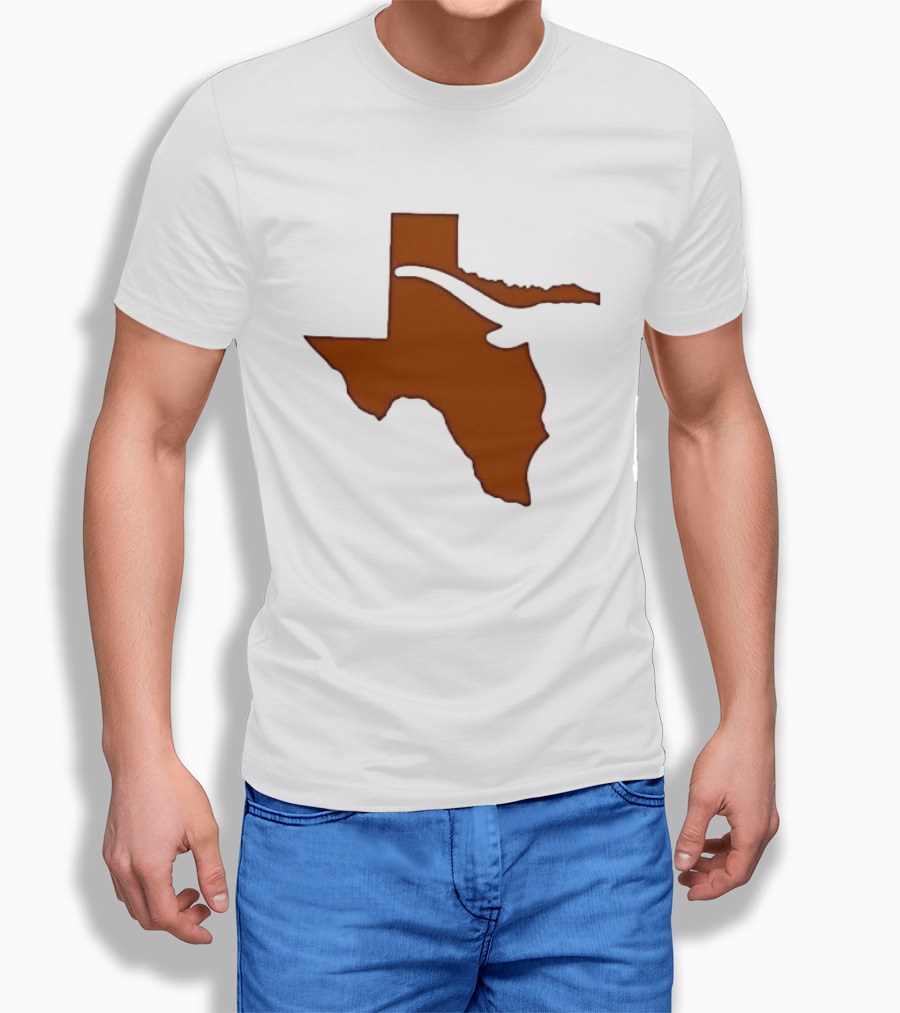 Texas State Longhorn Steer Original Orange T-Shirt