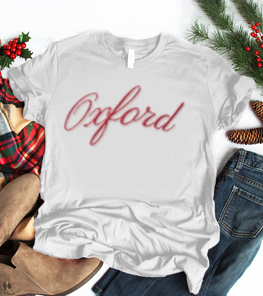 Oxford Red Calligraphy Mississippi State Fan T-Shirt