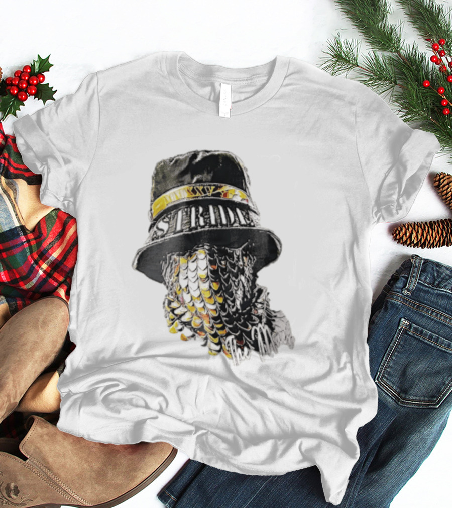 Strides Mmxxv Magpie Bucket Hat Golden Feather Mask T-Shirt