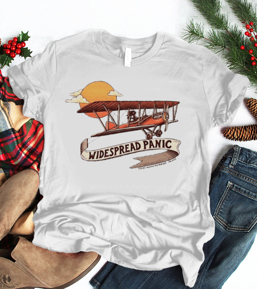 Widespread Panic Biplane Wilmington NC Sunset T-Shirt