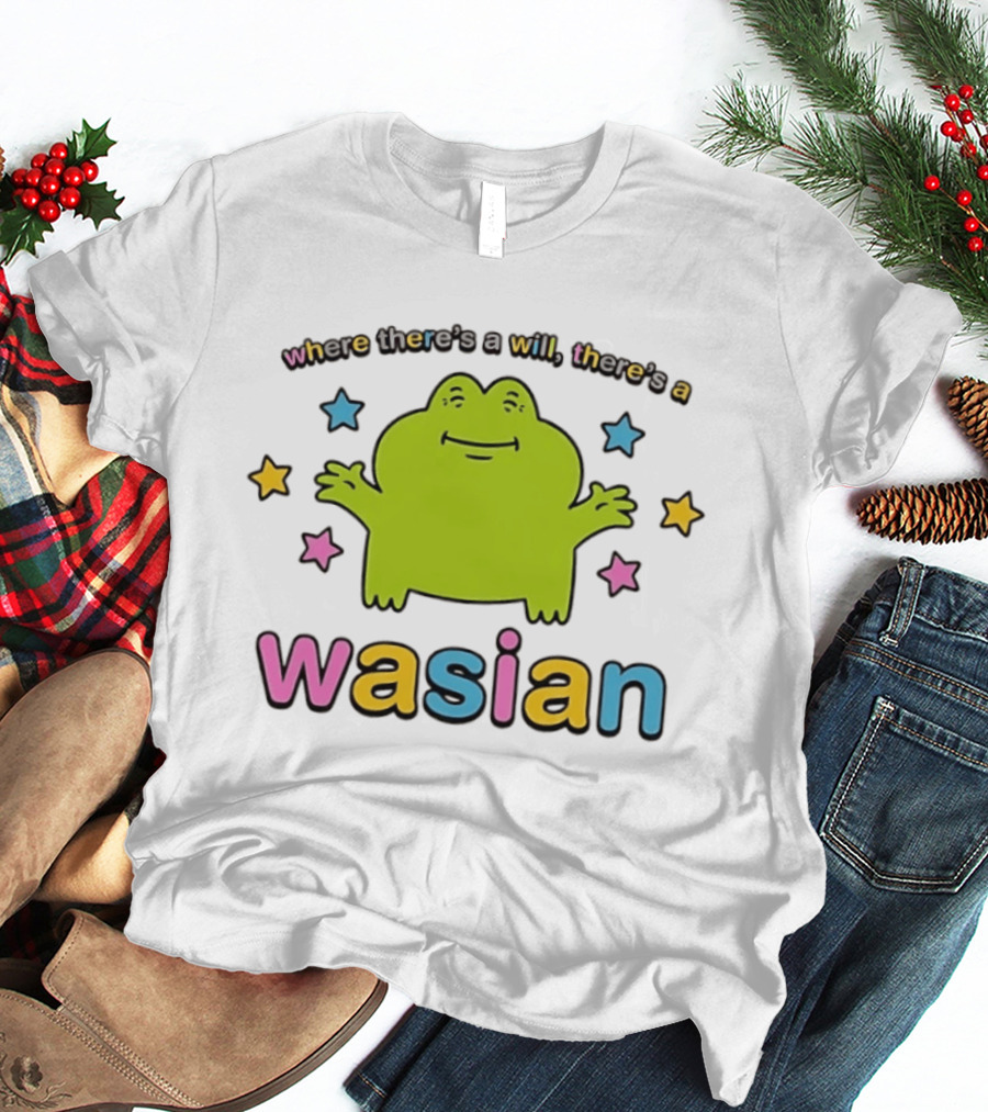 Frog Where There's A Will There's A Wasian Stars T-Shirt